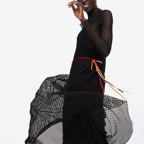 Zara Long black dress - Picture 3 of 7